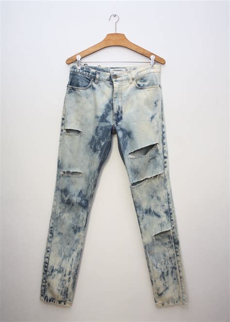 ripped jeans ysl|ysl jeans farfetch.